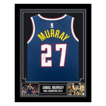 Signed Jamal Murray Framed Jersey - NBA Champion 2023